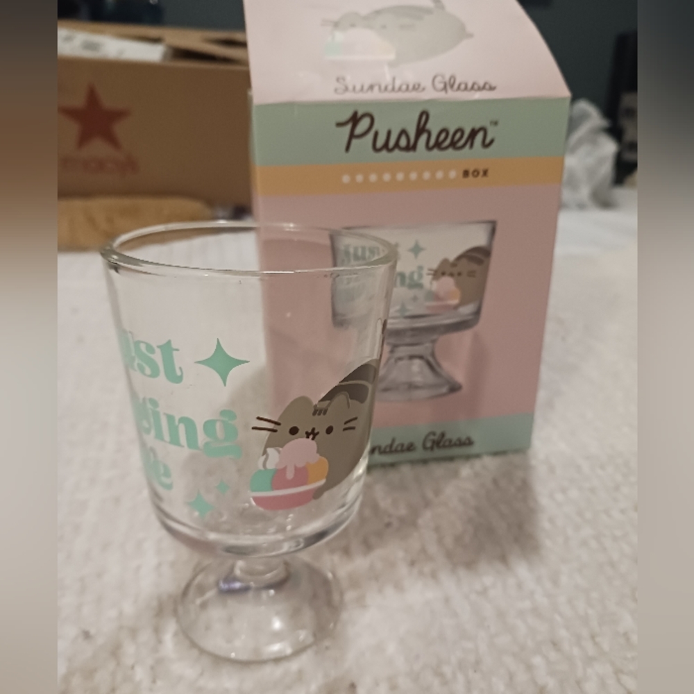 NWT! PUSHEEN SUNDAE GLASS